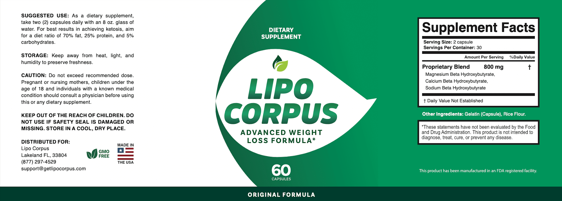 Lipo Corpus Supplement Bottle